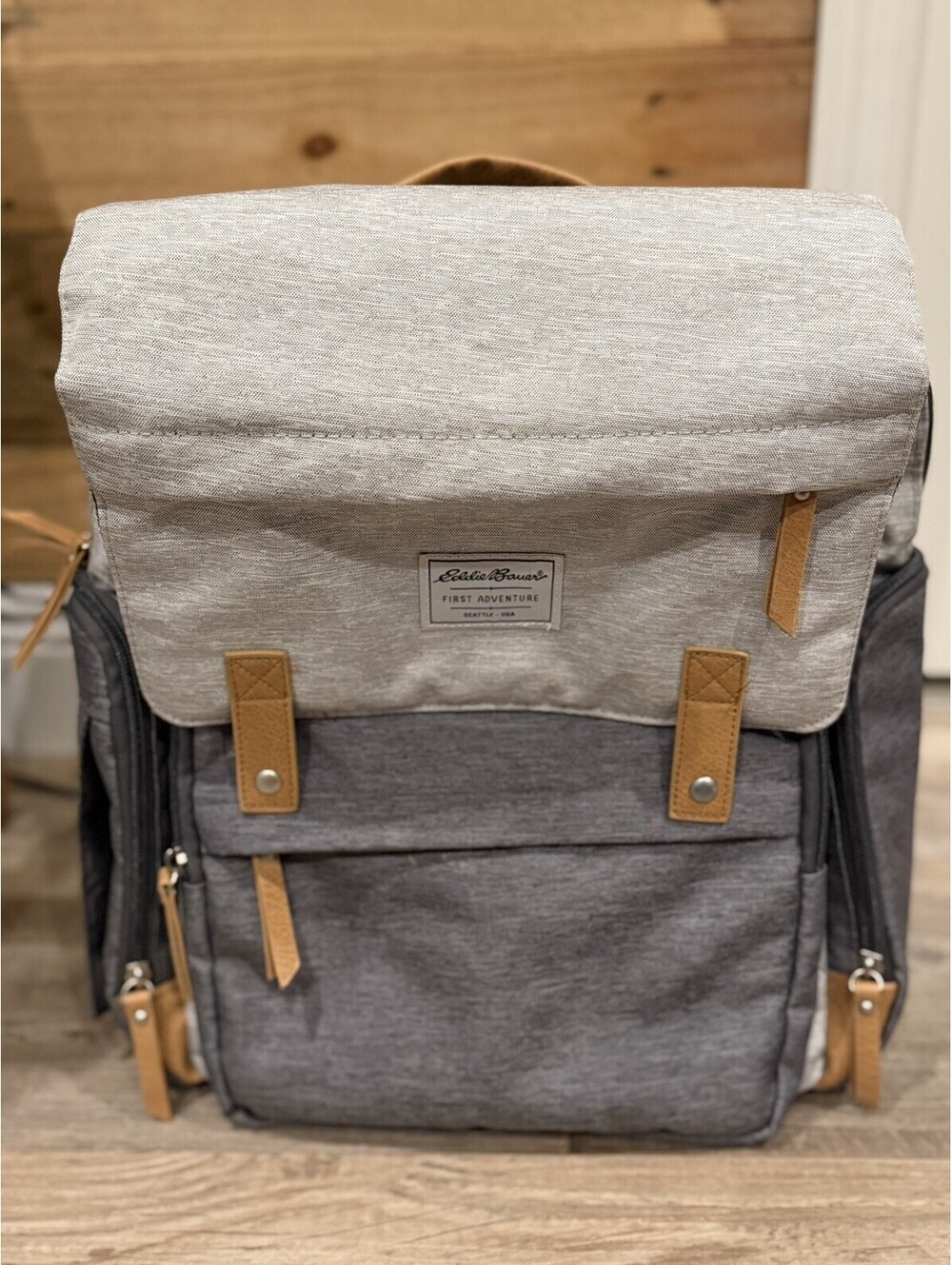 Eddie Bauer Cascade First Adventure Diaper Bag Backpack Carry On Book Bag Laptop